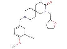 9-(4-methoxy-3-methylbenzyl)-2-(tetrahydrofuran-2-ylmethyl)-2,9-diazaspiro[5.5]undecan-3-one