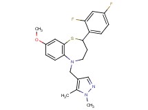 2-(2,4-difluorophenyl)-5-[(1,5-dimethyl-1H-pyrazol-4-yl)methyl]-8-methoxy-2,3,4,5-tetrahydro-1,5-benzothiazepine