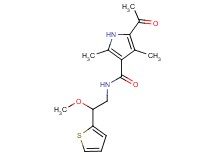 5-acetyl-N-[2-methoxy-2-(2-thienyl)ethyl]-2,4-dimethyl-1H-pyrrole-3-carboxamide