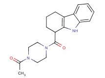 1-[(4-acetyl-1-piperazinyl)carbonyl]-2,3,4,9-tetrahydro-1H-carbazole