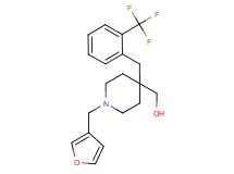 {1-(3-furylmethyl)-4-[2-(trifluoromethyl)benzyl]-4-piperidinyl}methanol