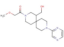 [3-(methoxyacetyl)-9-pyrazin-2-yl-3,9-diazaspiro[5.5]undec-1-yl]methanol