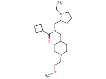 N-[(1-ethyl-2-pyrrolidinyl)methyl]-N-{[1-(2-methoxyethyl)-4-piperidinyl]methyl}cyclobutanecarboxamide