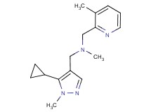 1-(5-cyclopropyl-1-methyl-1H-pyrazol-4-yl)-N-methyl-N-[(3-methylpyridin-2-yl)methyl]methanamine