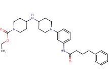 ethyl 4-[(1-{3-[(4-phenylbutanoyl)amino]phenyl}-4-piperidinyl)amino]-1-piperidinecarboxylate