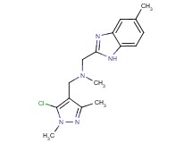 1-(5-chloro-1,3-dimethyl-1H-pyrazol-4-yl)-N-methyl-N-[(5-methyl-1H-benzimidazol-2-yl)methyl]methanamine