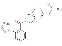 2-isobutyl-6-[2-(1H-1,2,4-triazol-1-yl)benzoyl]-6,7-dihydro-5H-pyrrolo[3,4-d]pyrimidine
