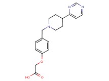 {4-[(4-pyrimidin-4-ylpiperidin-1-yl)methyl]phenoxy}acetic acid