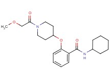 N-cyclohexyl-2-{[1-(methoxyacetyl)-4-piperidinyl]oxy}benzamide