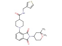 1-[2-(2,2-dimethyltetrahydro-2H-pyran-4-yl)-1,3-dioxo-2,3-dihydro-1H-isoindol-4-yl]-N-(3-thienylmethyl)-4-piperidinecarboxamide