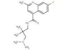 N-[3-(dimethylamino)-2,2-dimethylpropyl]-7-fluoro-2-methyl-4-quinolinecarboxamide
