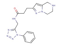 N-[(1-phenyl-1H-tetrazol-5-yl)methyl]-3-(4,5,6,7-tetrahydropyrazolo[1,5-a]pyrazin-2-yl)propanamide hydrochloride