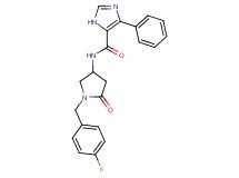 N-[1-(4-fluorobenzyl)-5-oxopyrrolidin-3-yl]-4-phenyl-1H-imidazole-5-carboxamide