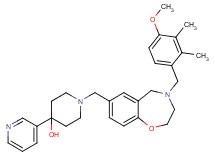 1-{[4-(4-methoxy-2,3-dimethylbenzyl)-2,3,4,5-tetrahydro-1,4-benzoxazepin-7-yl]methyl}-4-(3-pyridinyl)-4-piperidinol