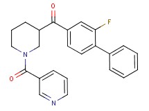 (2-fluoro-4-biphenylyl)[1-(3-pyridinylcarbonyl)-3-piperidinyl]methanone