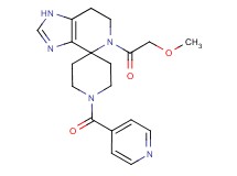 1'-isonicotinoyl-5-(methoxyacetyl)-1,5,6,7-tetrahydrospiro[imidazo[4,5-c]pyridine-4,4'-piperidine]