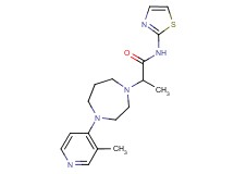2-[4-(3-methylpyridin-4-yl)-1,4-diazepan-1-yl]-N-1,3-thiazol-2-ylpropanamide