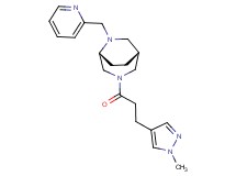 (1R*,5R*)-3-[3-(1-methyl-1H-pyrazol-4-yl)propanoyl]-6-(2-pyridinylmethyl)-3,6-diazabicyclo[3.2.2]nonane
