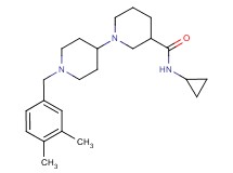 N-cyclopropyl-1'-(3,4-dimethylbenzyl)-1,4'-bipiperidine-3-carboxamide