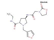 (4R)-N-ethyl-1-(3-furylmethyl)-4-{[(2-oxo-1,3-oxazolidin-3-yl)acetyl]amino}-L-prolinamide