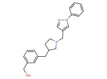 [3-({1-[(1-phenyl-1H-pyrazol-4-yl)methyl]pyrrolidin-3-yl}methyl)phenyl]methanol
