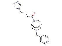 (1S*,5R*)-3-(4-pyridinylmethyl)-6-[4-(1H-1,2,4-triazol-1-yl)butanoyl]-3,6-diazabicyclo[3.2.2]nonane