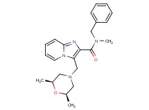 N-benzyl-3-{[(2R*,6S*)-2,6-dimethyl-4-morpholinyl]methyl}-N-methylimidazo[1,2-a]pyridine-2-carboxamide