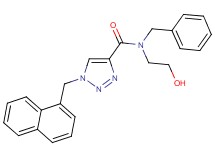 N-benzyl-N-(2-hydroxyethyl)-1-(1-naphthylmethyl)-1H-1,2,3-triazole-4-carboxamide