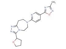 7-[5-(3-methyl-1,2,4-oxadiazol-5-yl)pyridin-2-yl]-3-(tetrahydrofuran-2-yl)-6,7,8,9-tetrahydro-5H-[1,2,4]triazolo[4,3-d][1,4]diazepine