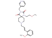 1-(2-methoxyethyl)-8-[(2E)-3-(2-methoxyphenyl)-2-propen-1-yl]-3-(3-pyridinylmethyl)-1,3,8-triazaspiro[4.5]decane-2,4-dione