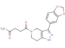 4-[3-(1,3-benzodioxol-5-yl)-1,4,6,7-tetrahydro-5H-pyrazolo[4,3-c]pyridin-5-yl]-4-oxobutanamide