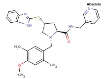 (4R)-4-(1H-benzimidazol-2-ylthio)-1-(4-methoxy-2,5-dimethylbenzyl)-N-(3-pyridinylmethyl)-L-prolinamide