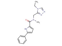 N-[(4-ethyl-4H-1,2,4-triazol-3-yl)methyl]-N-methyl-5-phenyl-1H-pyrrole-2-carboxamide