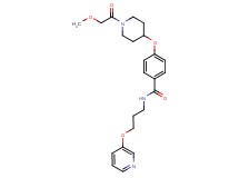 4-{[1-(methoxyacetyl)-4-piperidinyl]oxy}-N-[3-(3-pyridinyloxy)propyl]benzamide