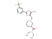 N,N-diethyl-1-({5-methyl-2-[3-(trifluoromethyl)phenyl]-1,3-oxazol-4-yl}methyl)-3-piperidinecarboxamide