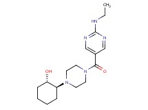 (1S*,2S*)-2-(4-{[2-(ethylamino)-5-pyrimidinyl]carbonyl}-1-piperazinyl)cyclohexanol