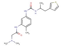 N~2~,N~2~-dimethyl-N~1~-{2-methyl-5-[({[1-methyl-2-(3-thienyl)ethyl]amino}carbonyl)amino]phenyl}glycinamide