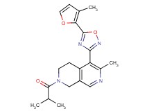 2-isobutyryl-6-methyl-5-[5-(3-methyl-2-furyl)-1,2,4-oxadiazol-3-yl]-1,2,3,4-tetrahydro-2,7-naphthyridine