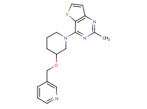2-methyl-4-[3-(pyridin-3-ylmethoxy)piperidin-1-yl]thieno[3,2-d]pyrimidine