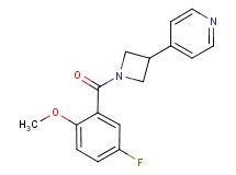 4-[1-(5-fluoro-2-methoxybenzoyl)-3-azetidinyl]pyridine