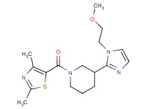 1-[(2,4-dimethyl-1,3-thiazol-5-yl)carbonyl]-3-[1-(2-methoxyethyl)-1H-imidazol-2-yl]piperidine