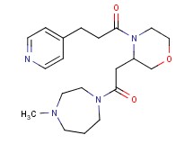 1-methyl-4-({4-[3-(4-pyridinyl)propanoyl]-3-morpholinyl}acetyl)-1,4-diazepane