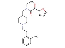 N-ethyl-2-(2-furyl)-N-({1-[2-(2-methylphenyl)ethyl]-4-piperidinyl}methyl)-2-oxoacetamide