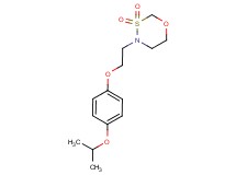4-[2-(4-isopropoxyphenoxy)ethyl]-1,3,4-oxathiazinane 3,3-dioxide