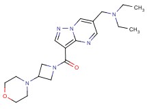 N-ethyl-N-({3-[(3-morpholin-4-ylazetidin-1-yl)carbonyl]pyrazolo[1,5-a]pyrimidin-6-yl}methyl)ethanamine
