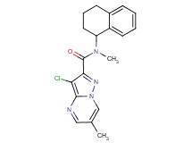 3-chloro-N,6-dimethyl-N-(1,2,3,4-tetrahydro-1-naphthalenyl)pyrazolo[1,5-a]pyrimidine-2-carboxamide