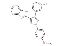 2-[3-(3-fluorophenyl)-1-(4-methoxyphenyl)-1H-pyrazol-4-yl]-1H-imidazo[4,5-b]pyridine