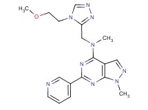 N-{[4-(2-methoxyethyl)-4H-1,2,4-triazol-3-yl]methyl}-N,1-dimethyl-6-pyridin-3-yl-1H-pyrazolo[3,4-d]pyrimidin-4-amine