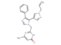2-{[5-(1-allyl-1H-pyrazol-4-yl)-4-phenyl-1H-imidazol-1-yl]methyl}-6-methylpyrimidin-4(3H)-one