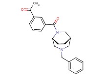 1-(3-{[(1S*,5R*)-3-benzyl-3,6-diazabicyclo[3.2.2]non-6-yl]carbonyl}phenyl)ethanone